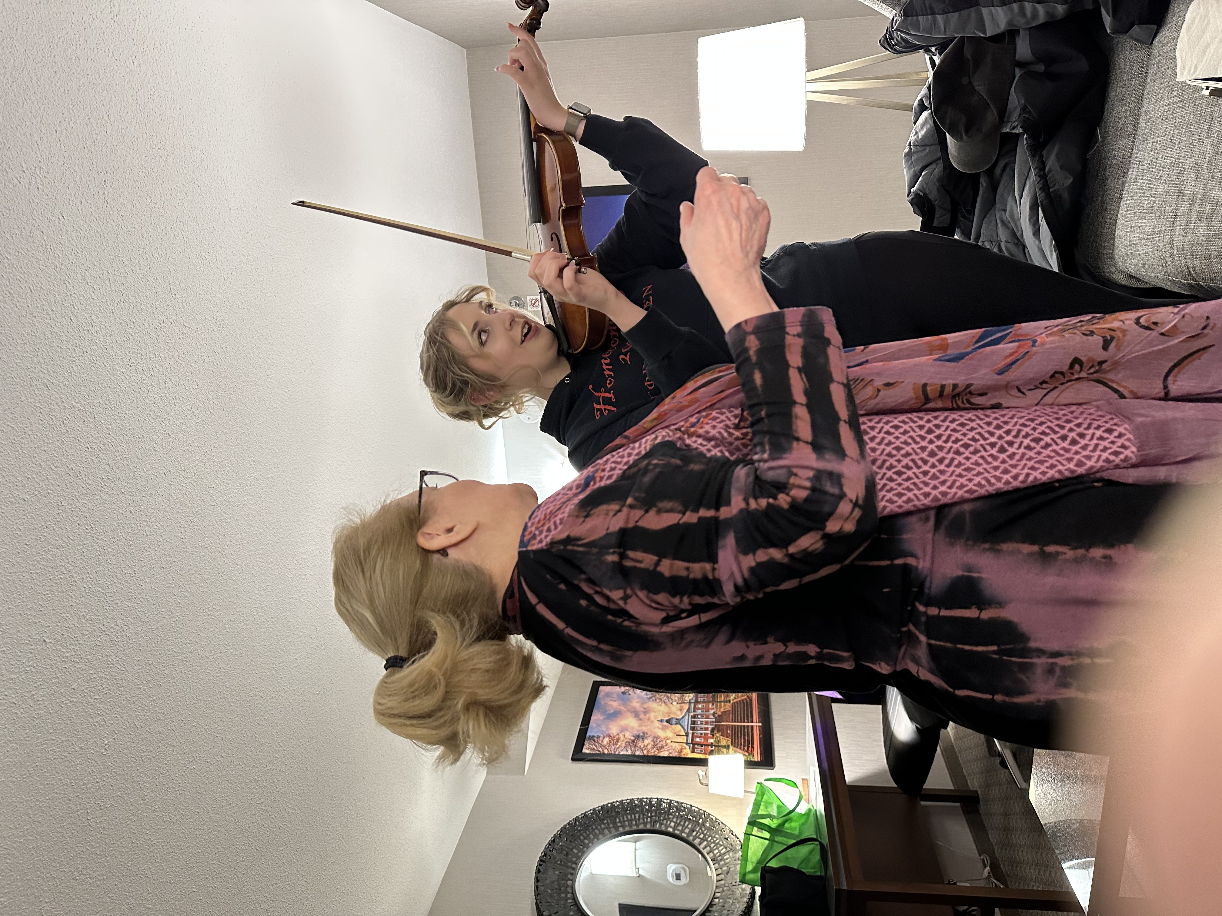 Molly playing violin